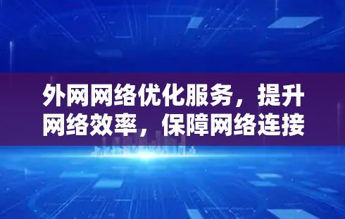 外网网络优化服务，提升网络效率，保障网络连接的秘籍