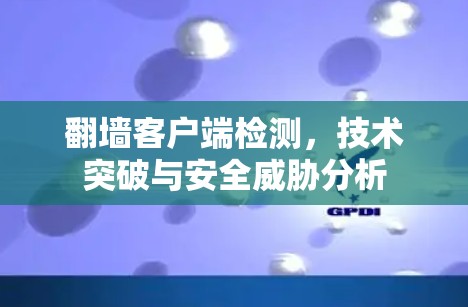 翻墙客户端检测,技术突破与安全威胁分析