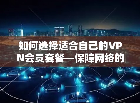如何选择适合自己的VPN会员套餐—保障网络的安全与便捷