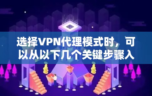 选择<strong>VPN代理</strong>模式时，可以从以下几个关键步骤入手，确保安全可靠