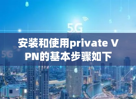 安装和使用private VPN的基本步骤如下