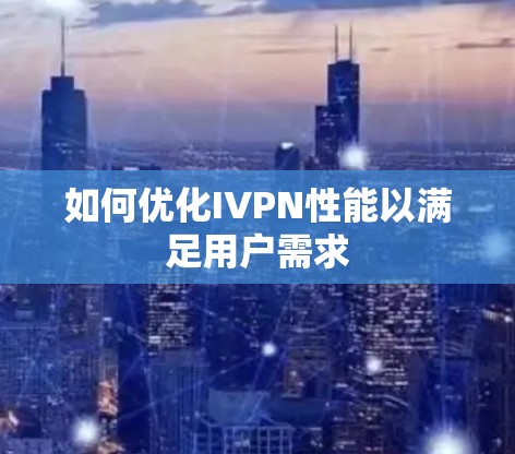 如何优化IVPN性能以满足用户需求