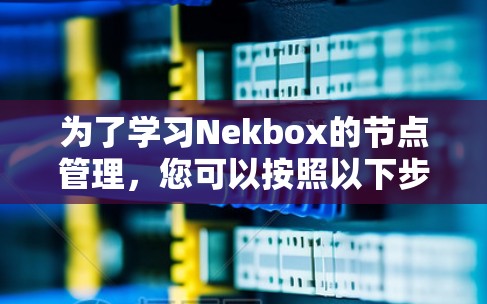为了学习Nekbox的节点管理，您可以按照以下步骤进行
