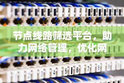 节点线路筛选平台，助力网络管理，优化网络性能