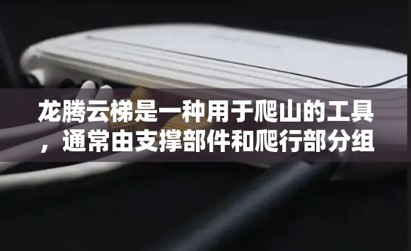 龙腾云梯是一种用于爬山的工具，通常由支撑部件和爬行部分组成，用于提高爬行速度和安全。以下是对龙腾云梯使用指南的详细说明