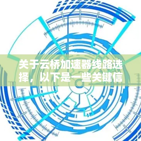 关于云桥加速器线路选择,以下是一些关键信息和建议,供参考