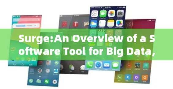 Surge:An Overview of a Software Tool for Big Data,Analytics,and AI