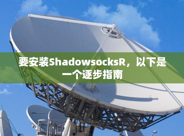 要安装ShadowsocksR，以下是一个逐步指南