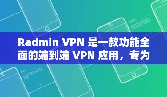 Radmin VPN 是一款功能全面的端到端 VPN 应用，专为需要加密通信和多平台访问的用户设计。以下是其操作步骤的详细指南